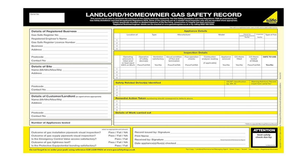 Gas Certificate Cost London Gas Certificate Cost London