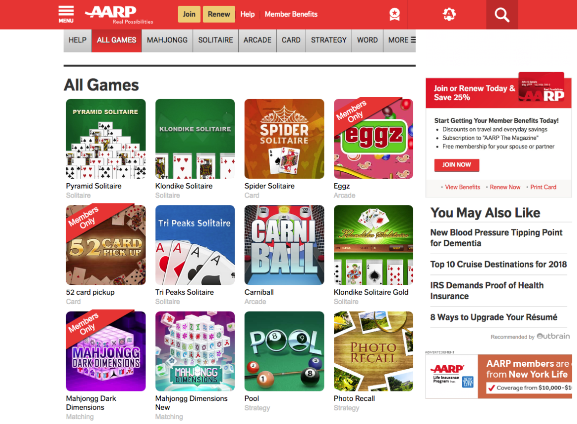 aarp-free-games AARP Games