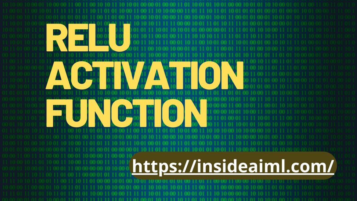 relu activation function